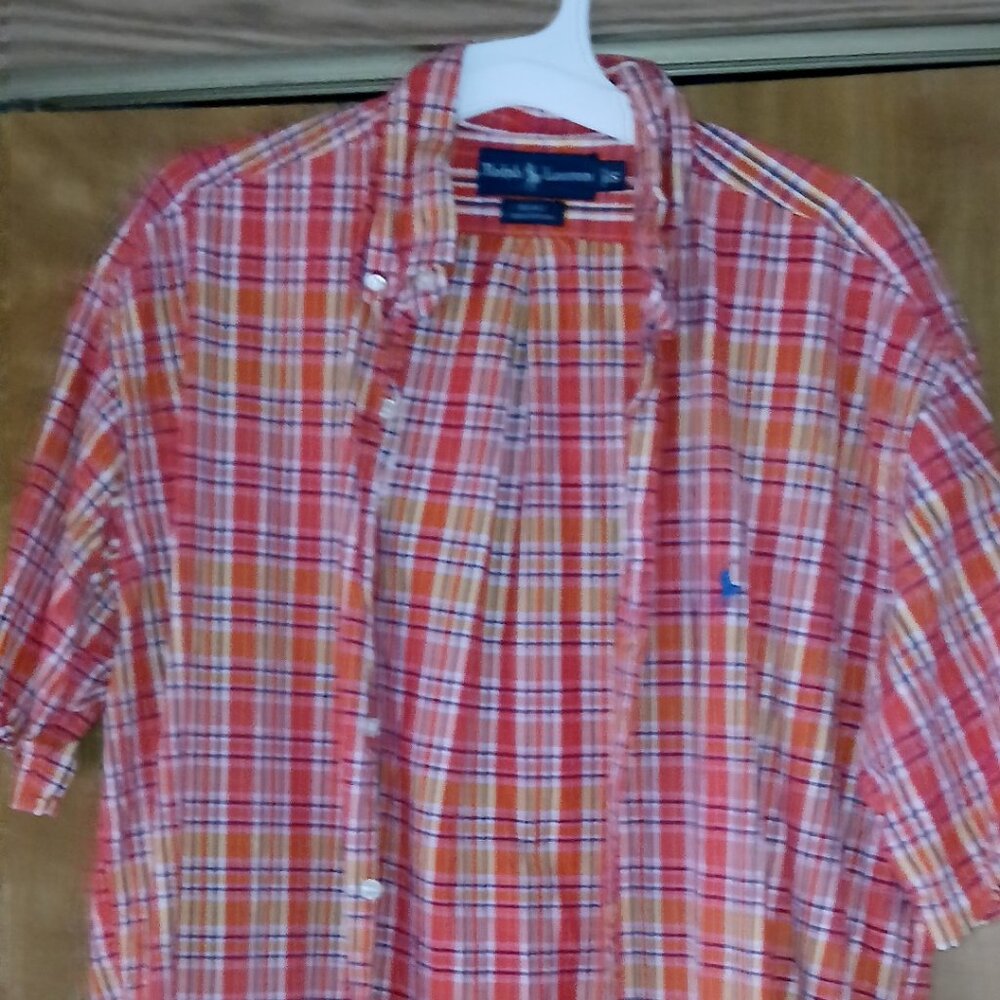 Mens Button down Polo Shirt Size Small